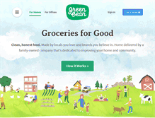 Tablet Screenshot of greenbeandelivery.com